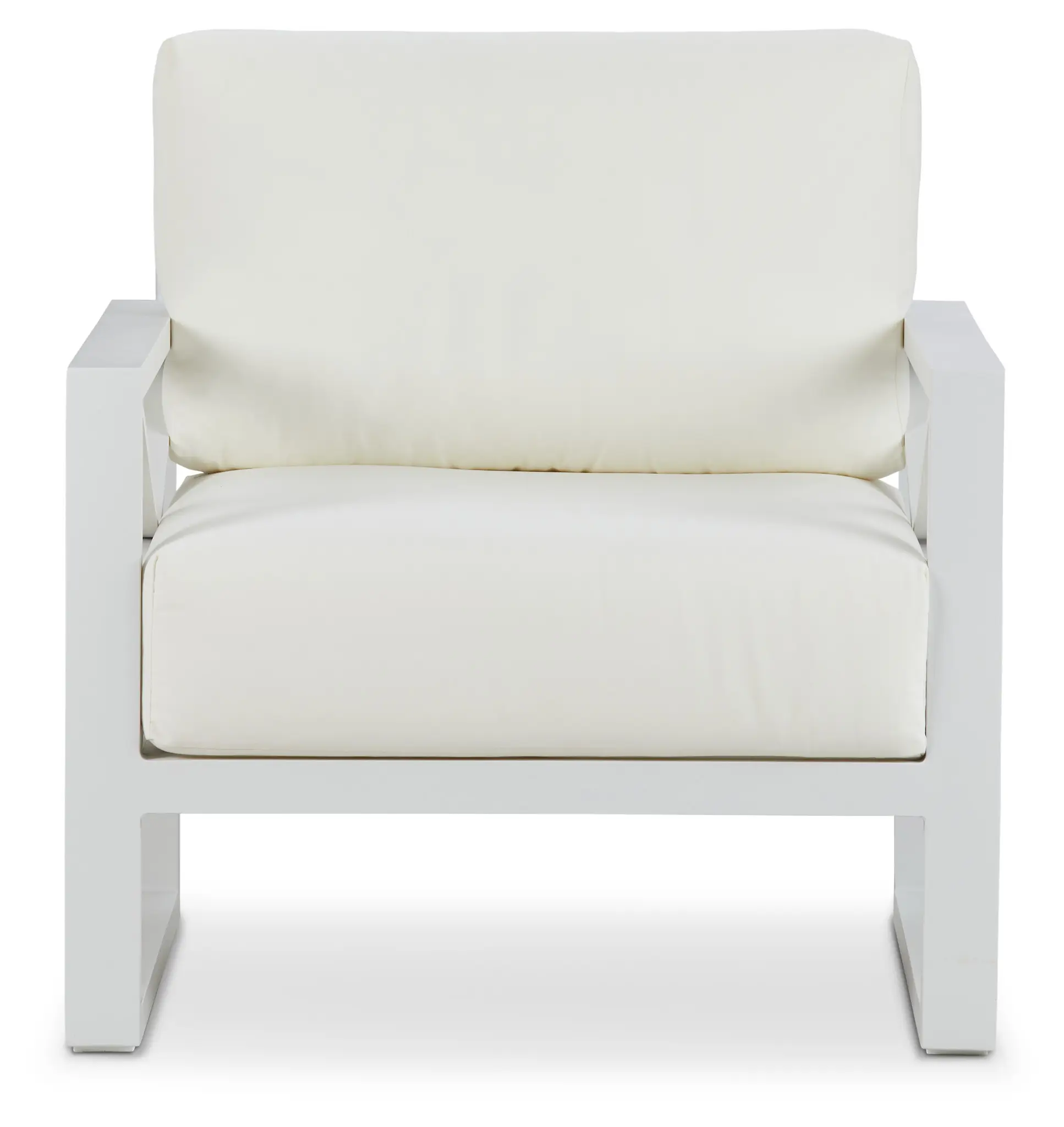 Linear White Aluminum Chair Linear White Aluminum Chair