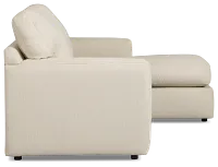 Rhodes Beige Fabric Right Chaise Sectional