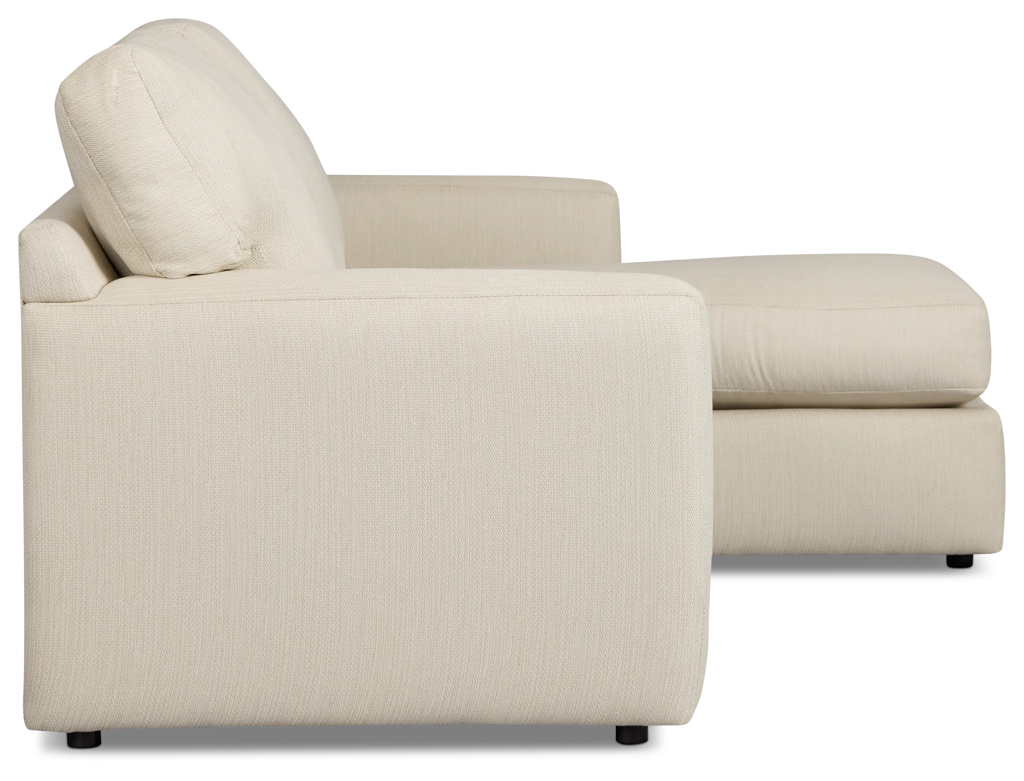 Rhodes Beige Fabric Right Chaise Sectional