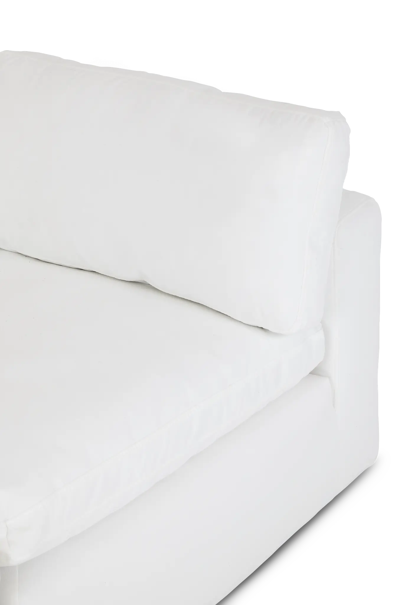 Grant White Fabric 2-piece Modular Sofa Grant White Fabric 2-piece Modular Sofa