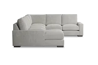 Edgewater Elevation Khaki Medium Left Chaise Sectional