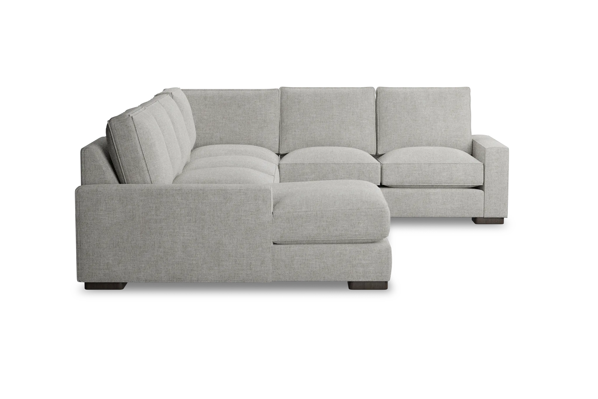Edgewater Elevation Khaki Medium Left Chaise Sectional