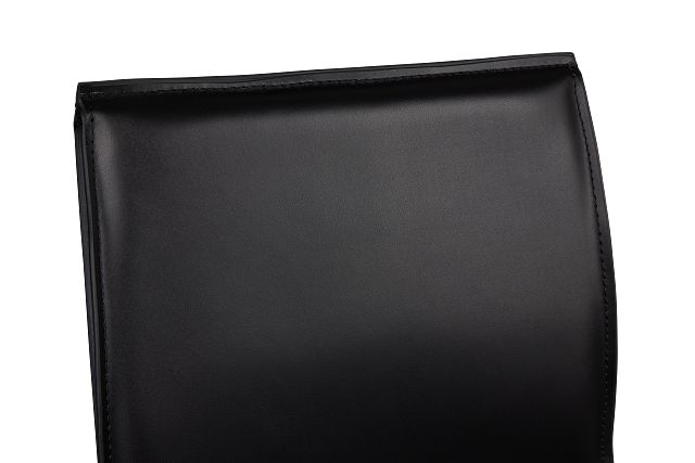 Lugo Black 30" Upholstered Barstool