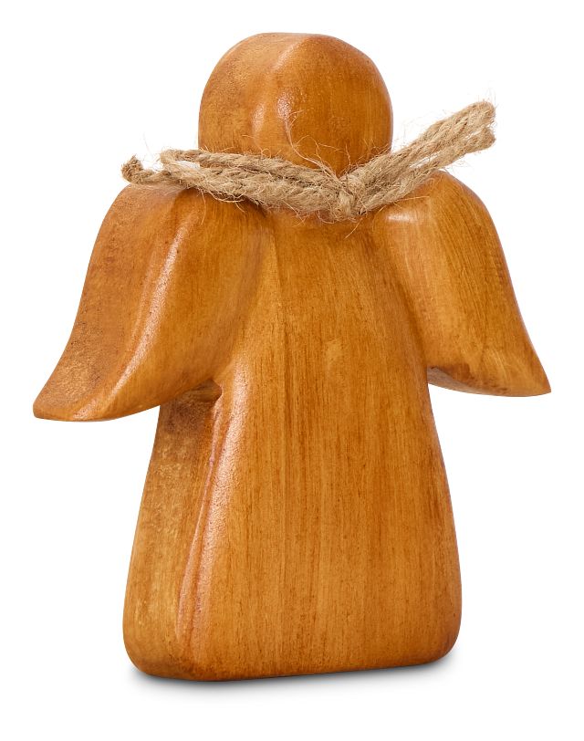 Angel Mid Tone Wood Sculpture