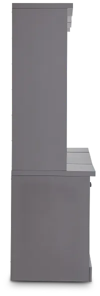 Newport Gray Door Bookcase Wall