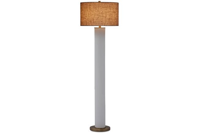 Larsen White Floor Lamp