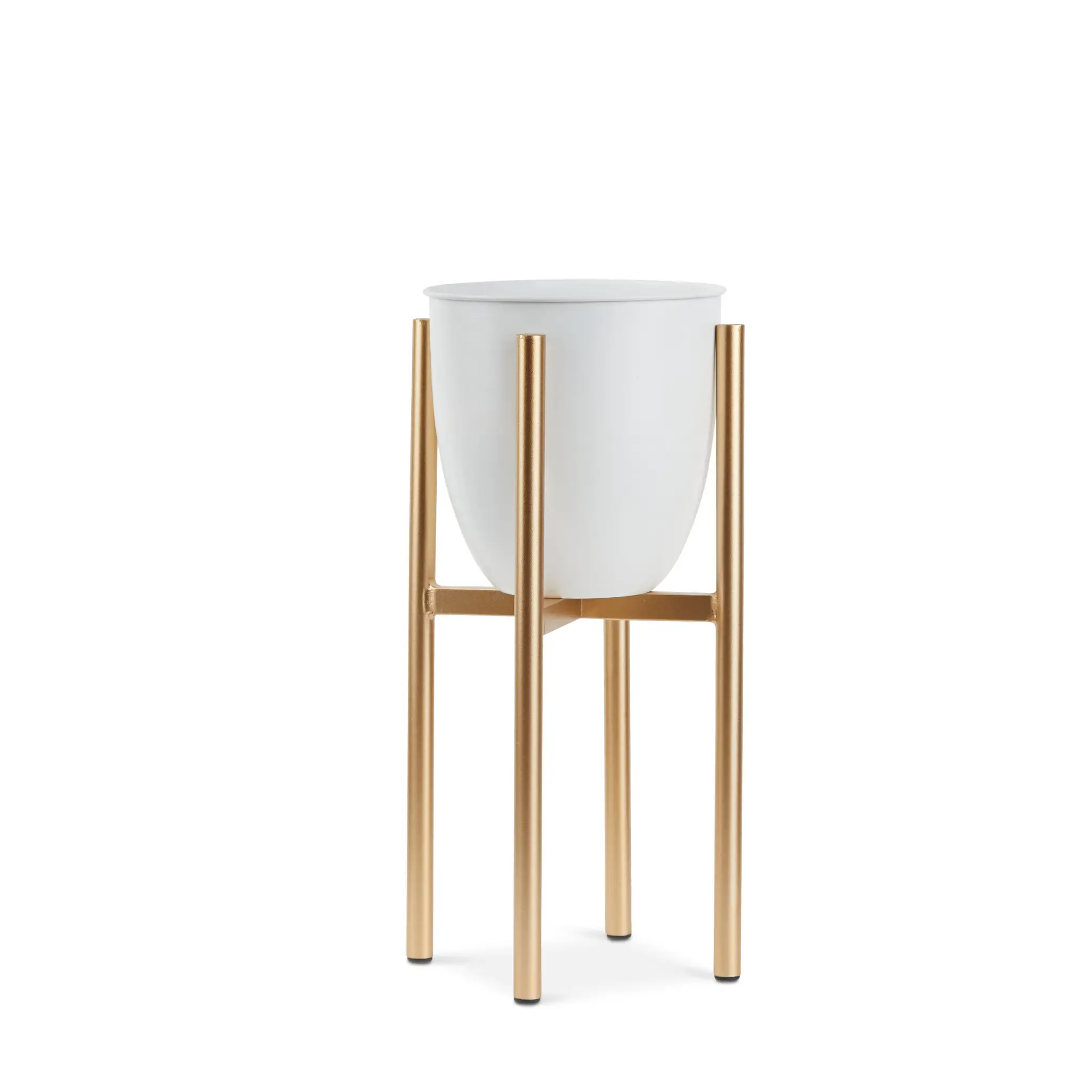 Beaker Gold Medium Planter Beaker Gold Medium Planter