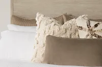 Cedron White 22" Accent Pillow