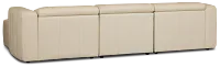 Jace Ivory Lthr/vinyl Right Chaise Power Reclining Sectional