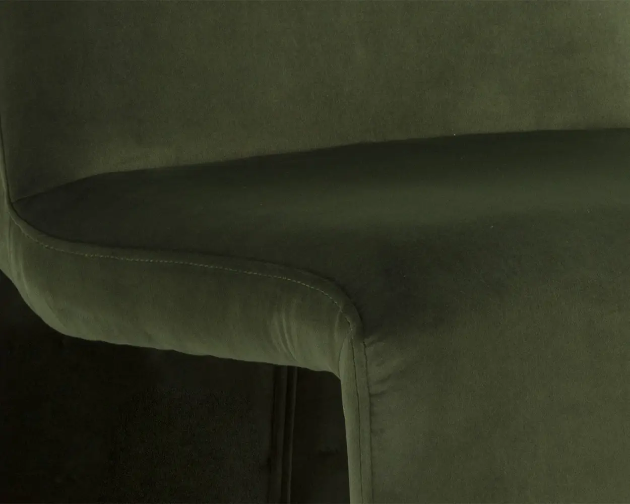Heron Dark Green Fabric Upholstered Side Chair Heron Dark Green Fabric Upholstered Side Chair