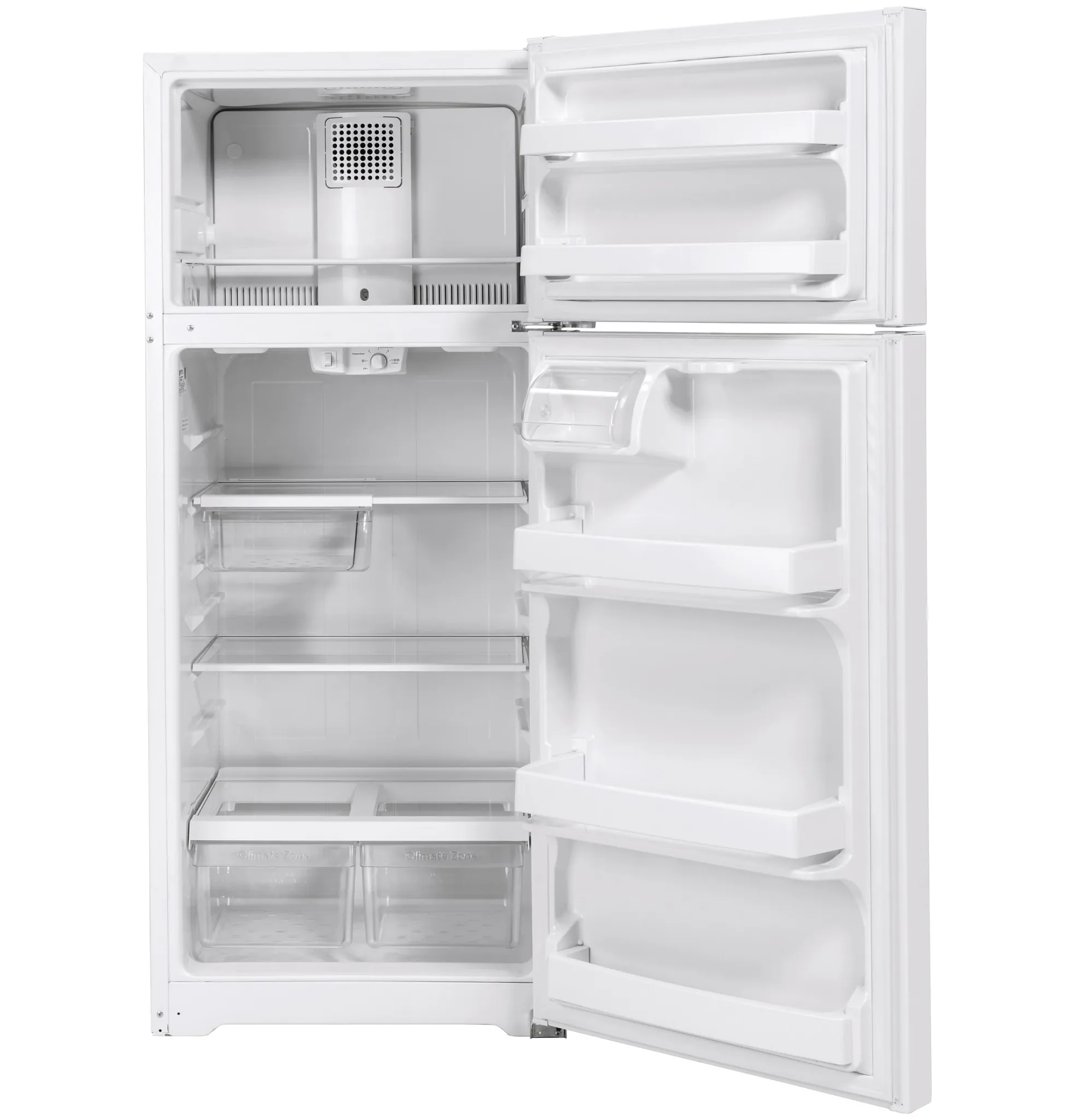 Ge 18 Series White Top Freezer Refrigerator
