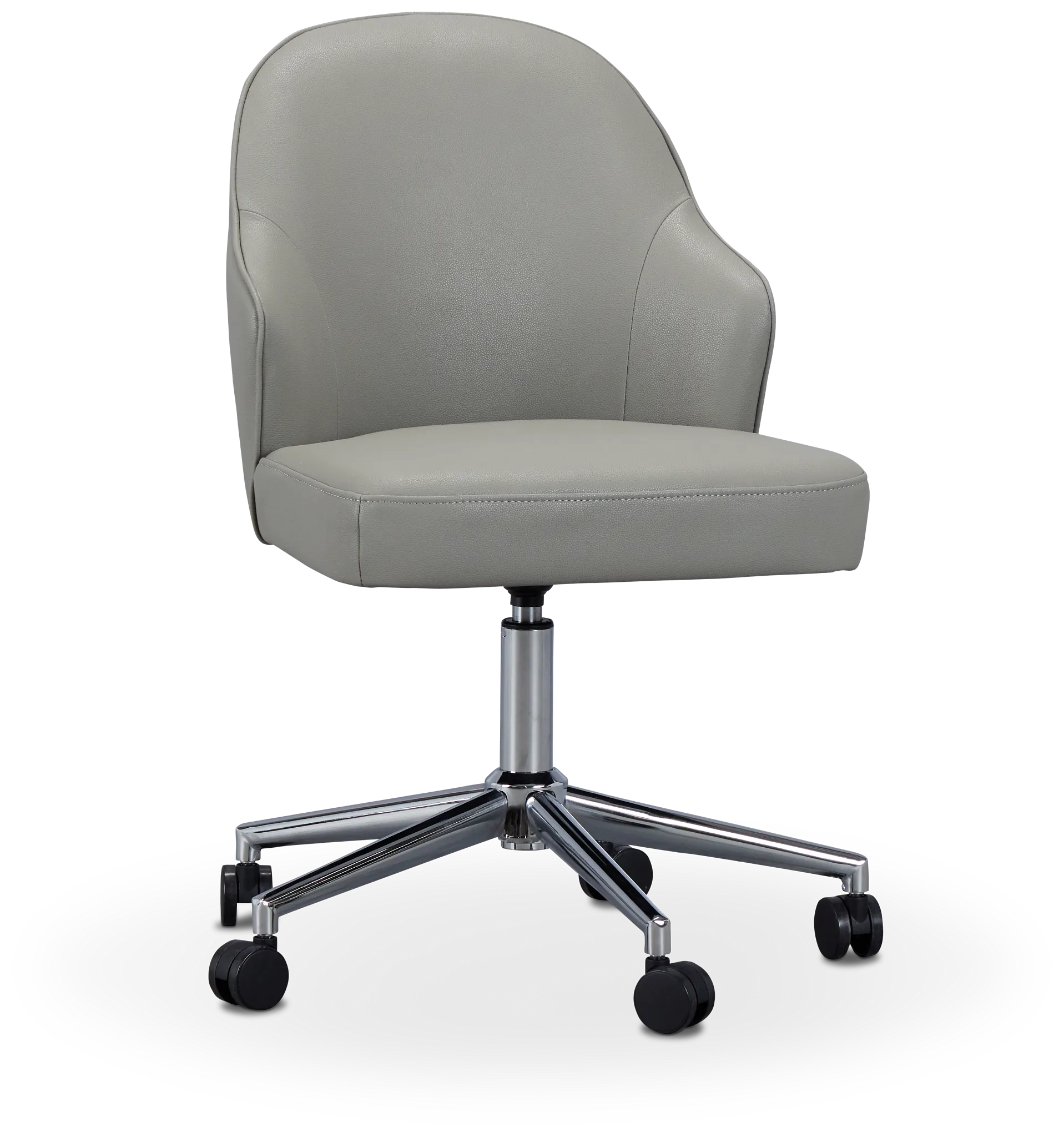 Paige Light Gray Swivel Desk Chair