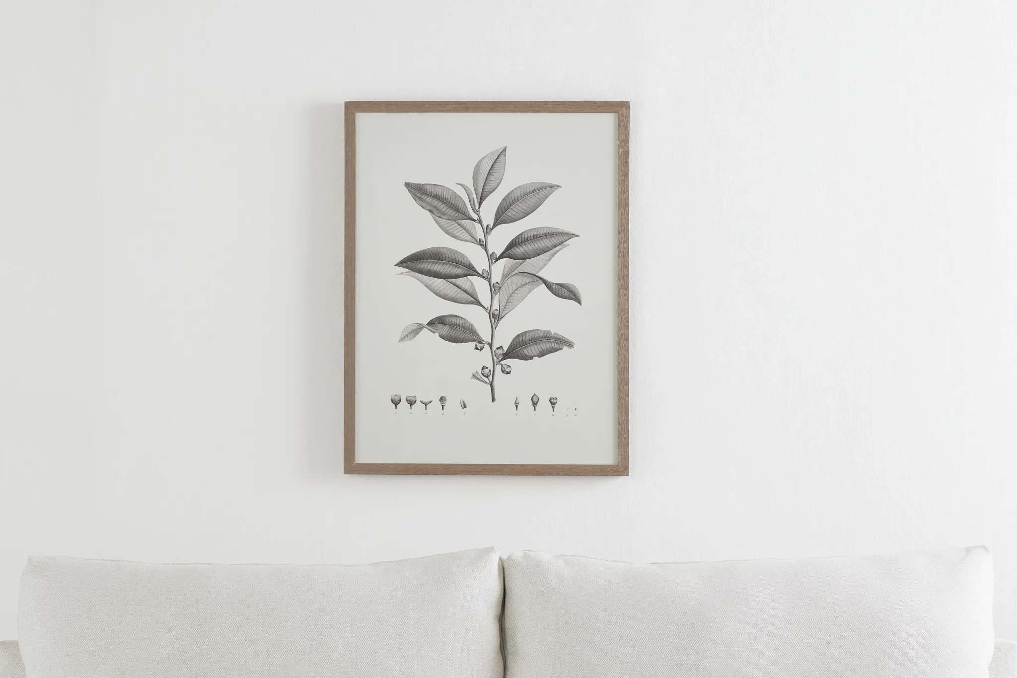 Plantation Gray Framed Wall Art