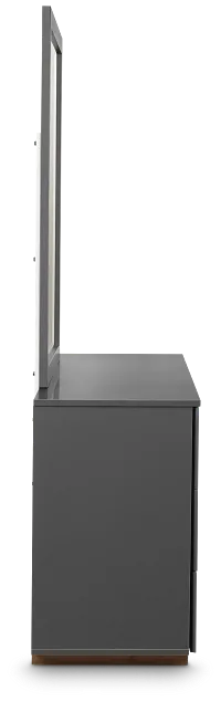 Brasilia Gray Dresser & Mirror