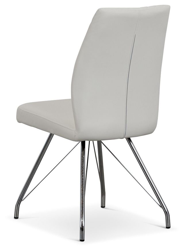 Lima White Upholstered Side Chair (6)