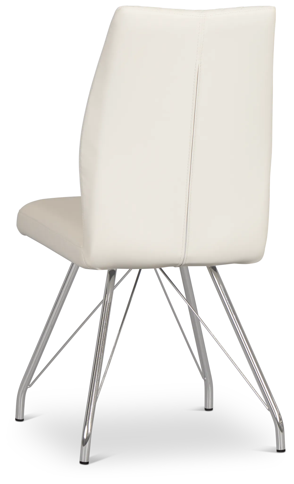 Lima White Upholstered Side Chair