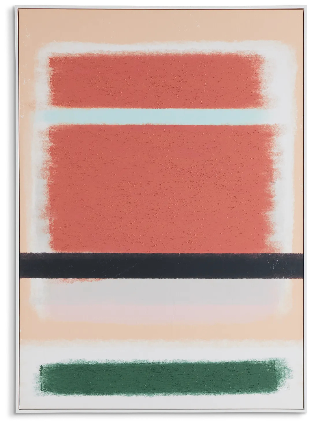 Orange Blur Orange Canvas Wall Art