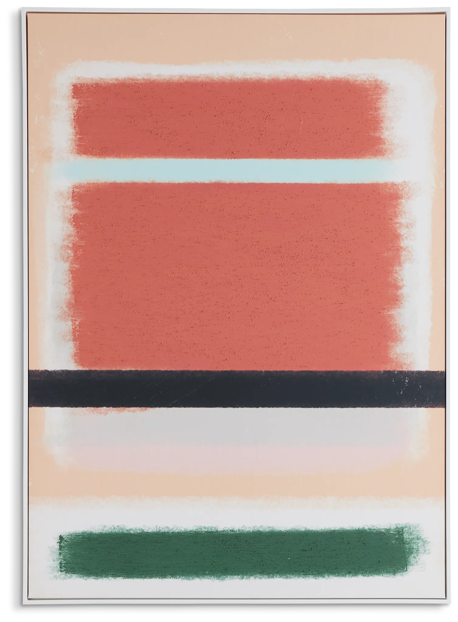 Orange Blur Orange Canvas Wall Art