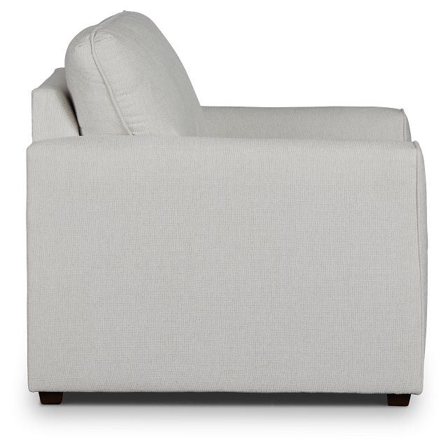 Avalon White Fabric Chair