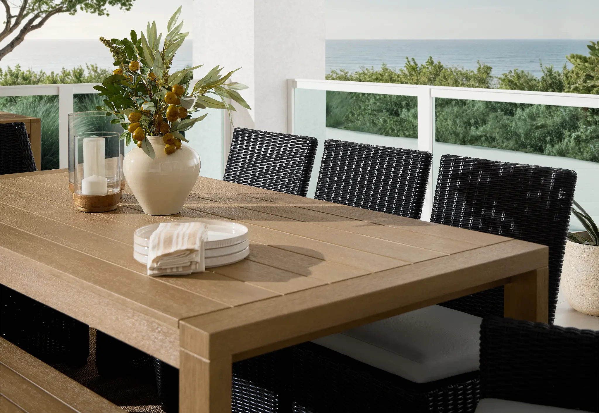 Montecito Black Chair With Light Beige Cushions Montecito Black Chair With Light Beige Cushions