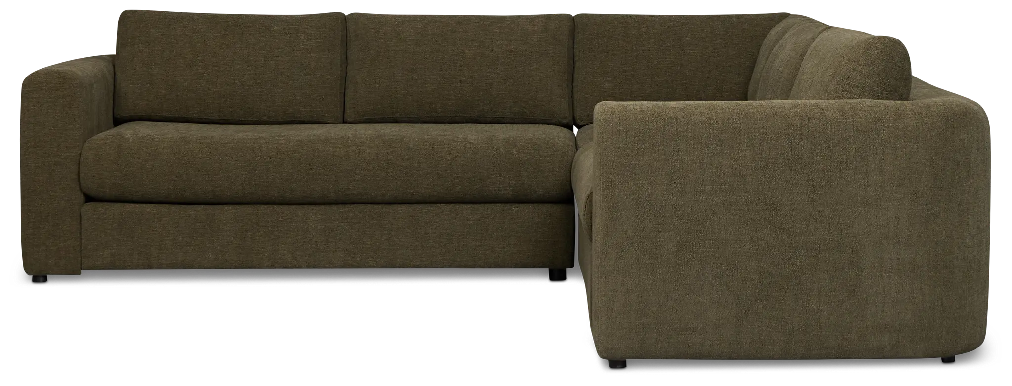 Alma Dark Green Fabric Small 2-arm Wedge Sectional Alma Dark Green Fabric Small 2-arm Wedge Sectional