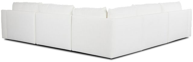 Aurora White Micro Small Two-arm Sectional