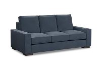 Edgewater Elevation Dark Blue 84" Sofa W/ 3 Cushions