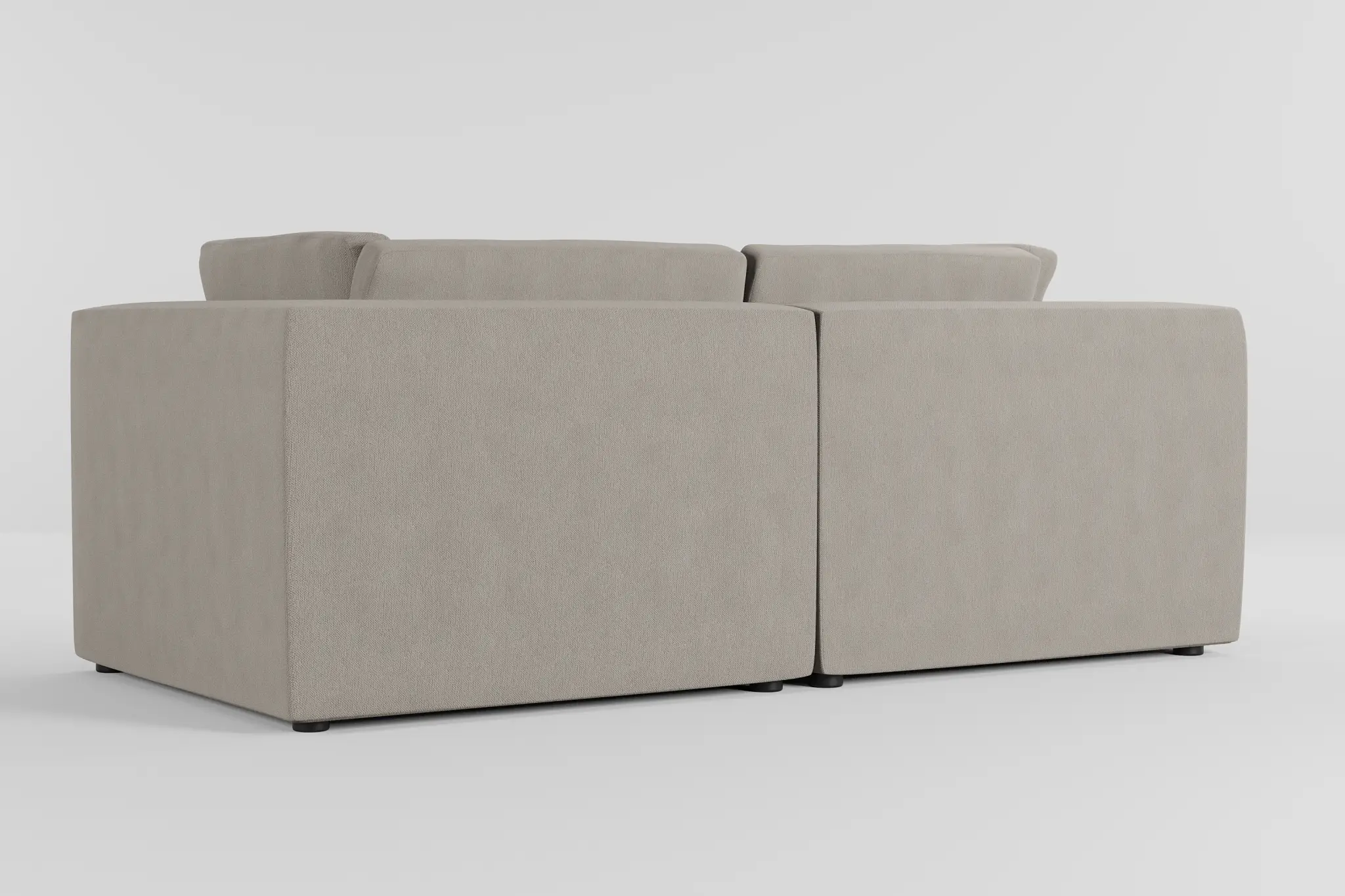 Destin Revenue Gray Fabric 2-piece Modular Sofa Destin Revenue Gray Fabric 2-piece Modular Sofa