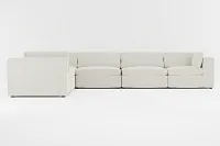 Destin Elite Ivory Fabric 6-piece Modular Sectional