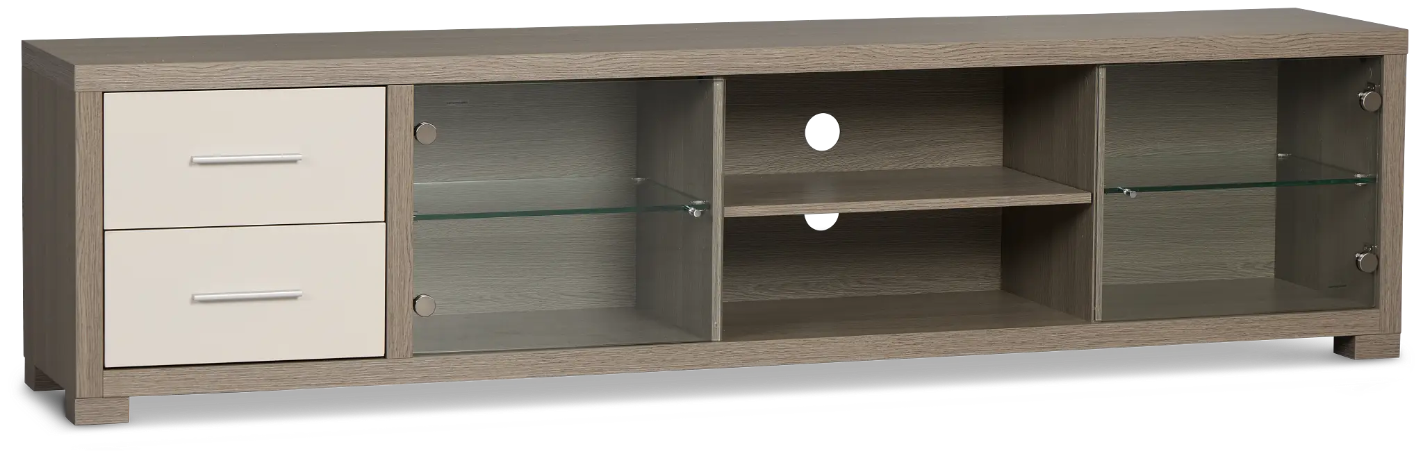 Evanston Gray 85" Tv Stand | Living Room - TV Stands | City Furniture