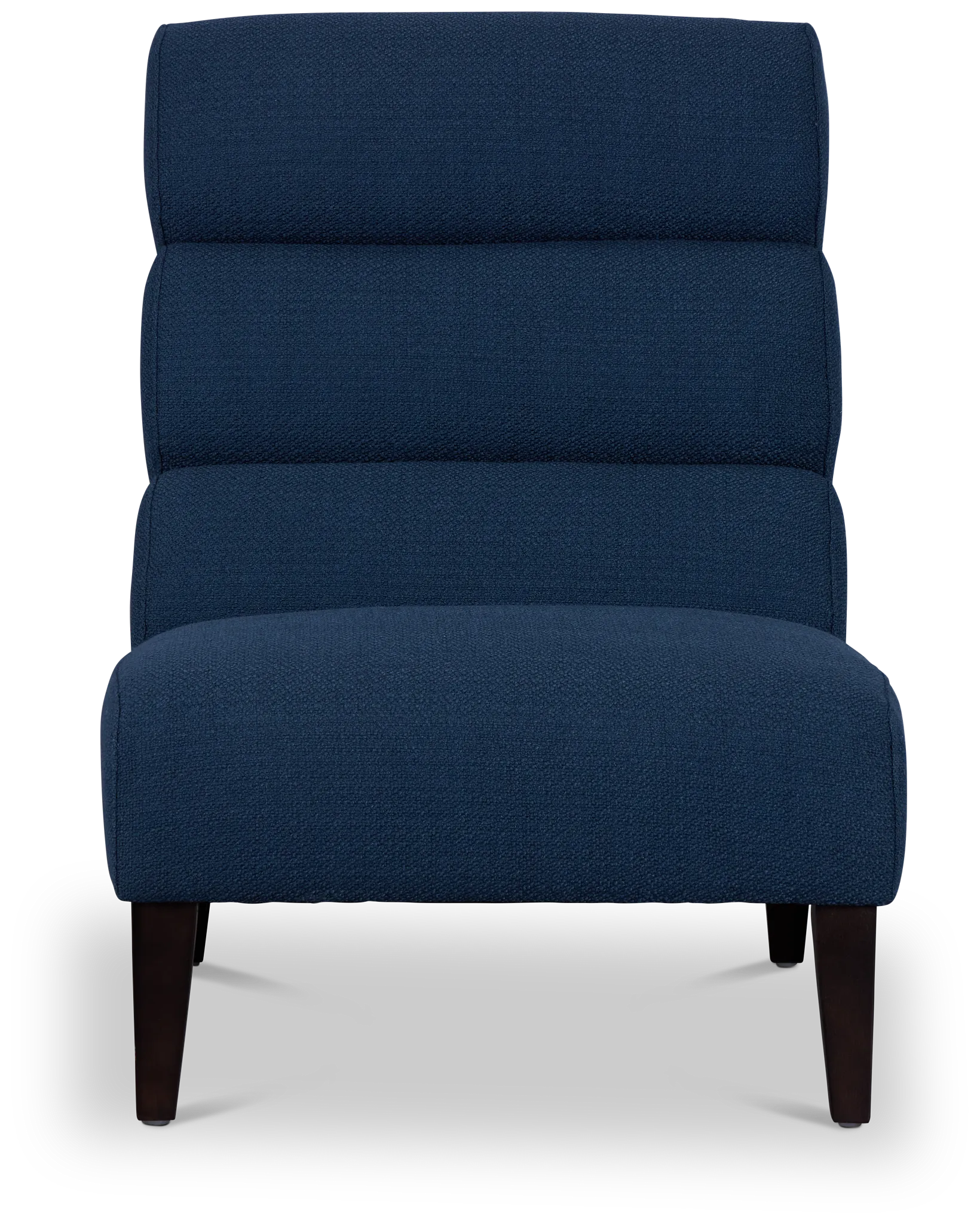 Emily Dark Blue Fabric Accent Chair
