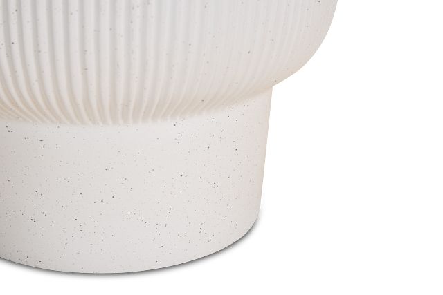 Yara White Small Planter