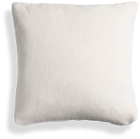 Stella 20" Ivory Square Accent Pillow