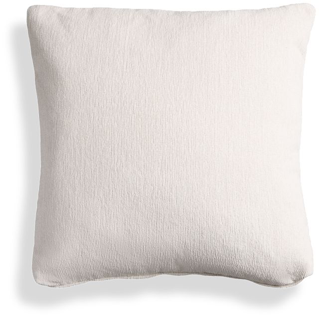Stella 20" Ivory Square Accent Pillow