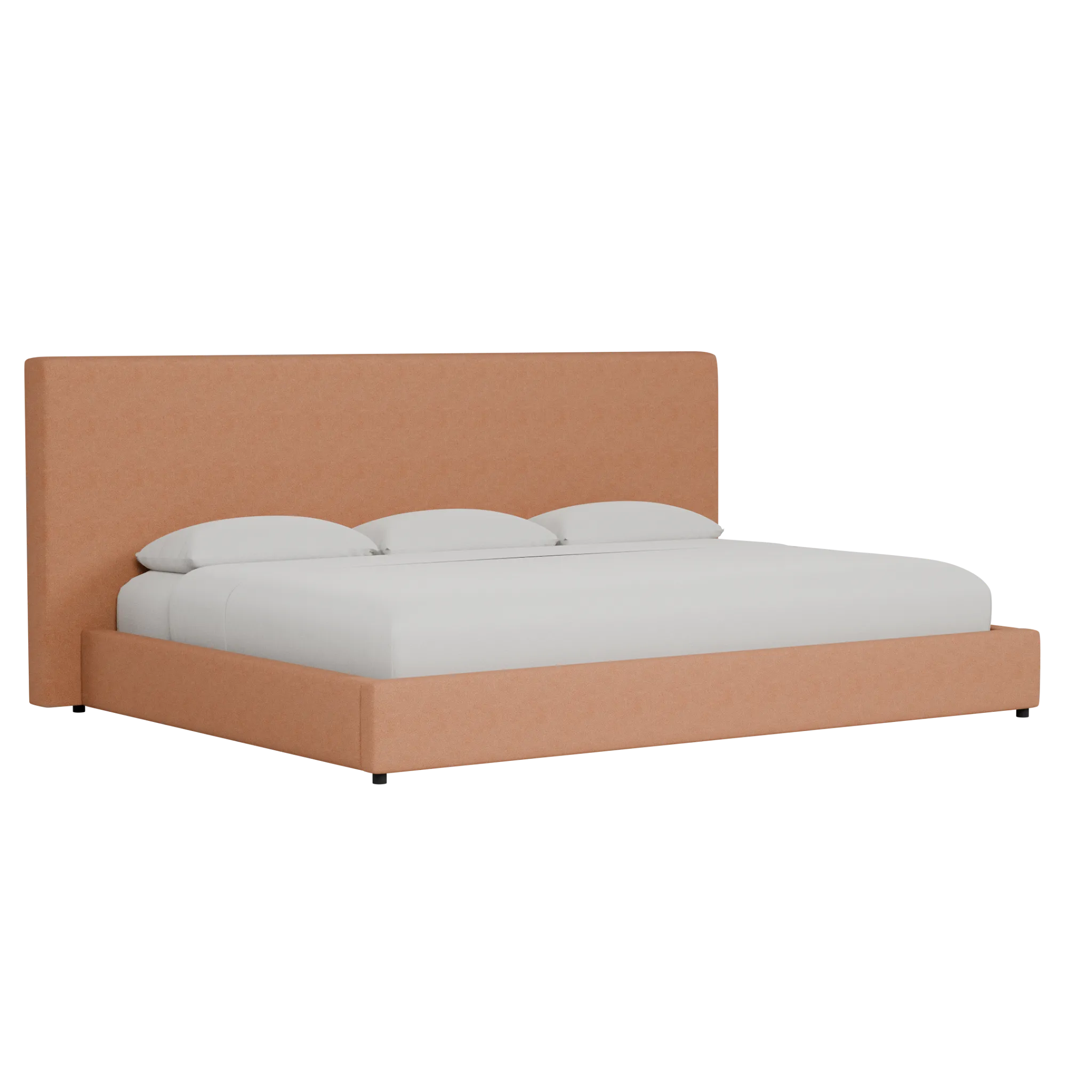 Grayton Sutton Orange 54" Upholstered Platform Bed