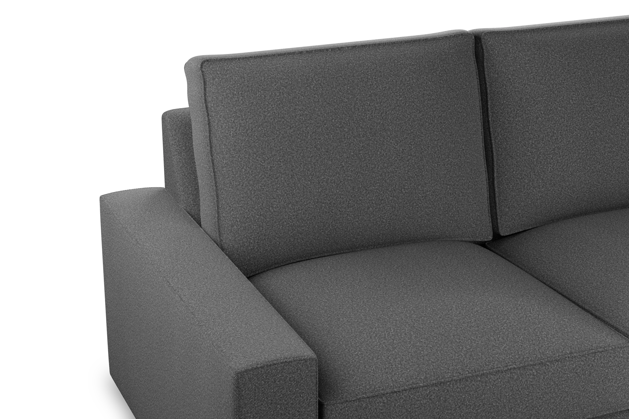 Edgewater Delray Dark Gray Large Two-arm Sectional