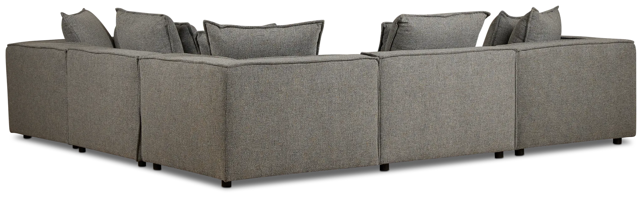 Tatum Gray Fabric 5-piece Modular Sectional