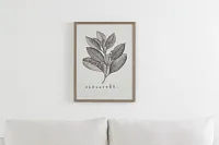 Thicket Gray Framed Wall Art