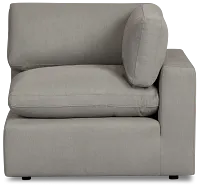 Grant Light Gray Fabric Corner Chair