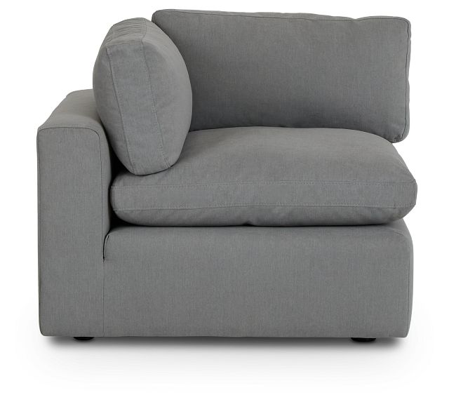Grant Light Gray Fabric Corner Chair (2)