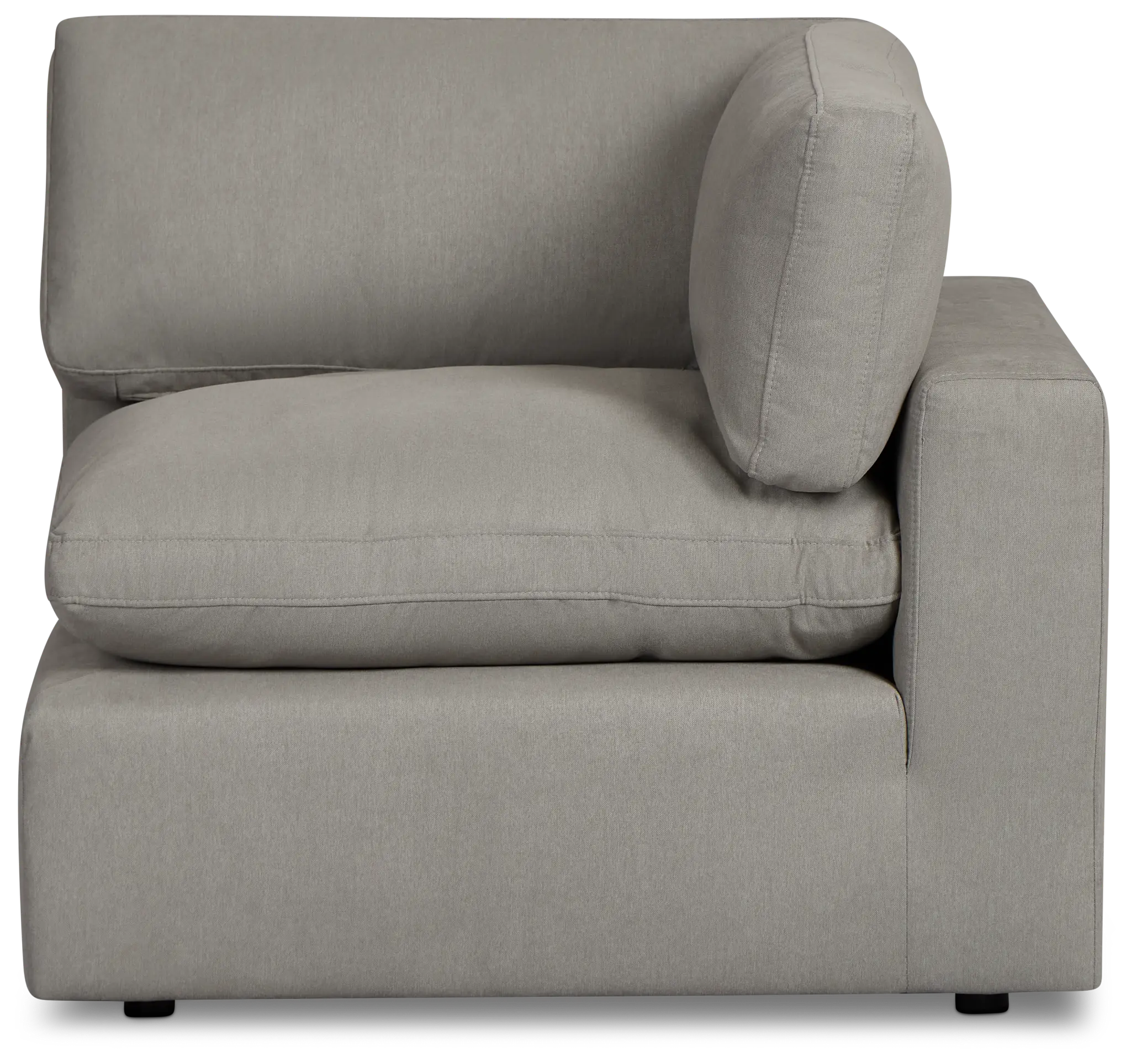 Grant Light Gray Fabric Corner Chair Grant Light Gray Fabric Corner Chair