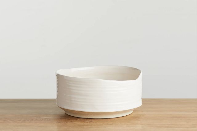 Abree Beige Large Bowl