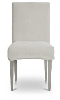 Jett Gray Slipcover Side Chair