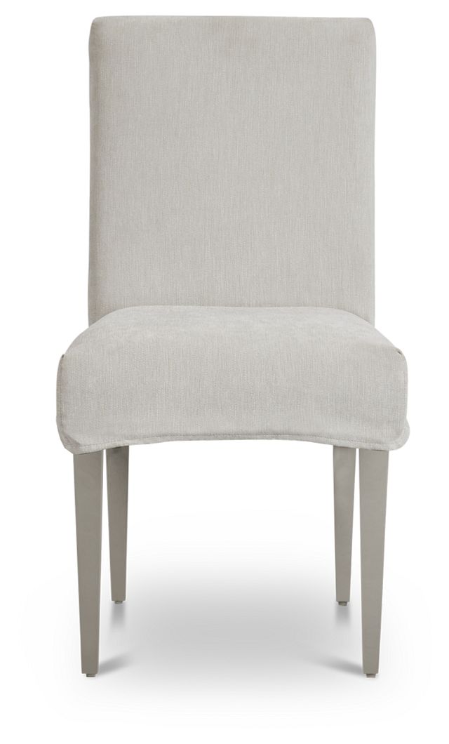 Jett Gray Slipcover Side Chair