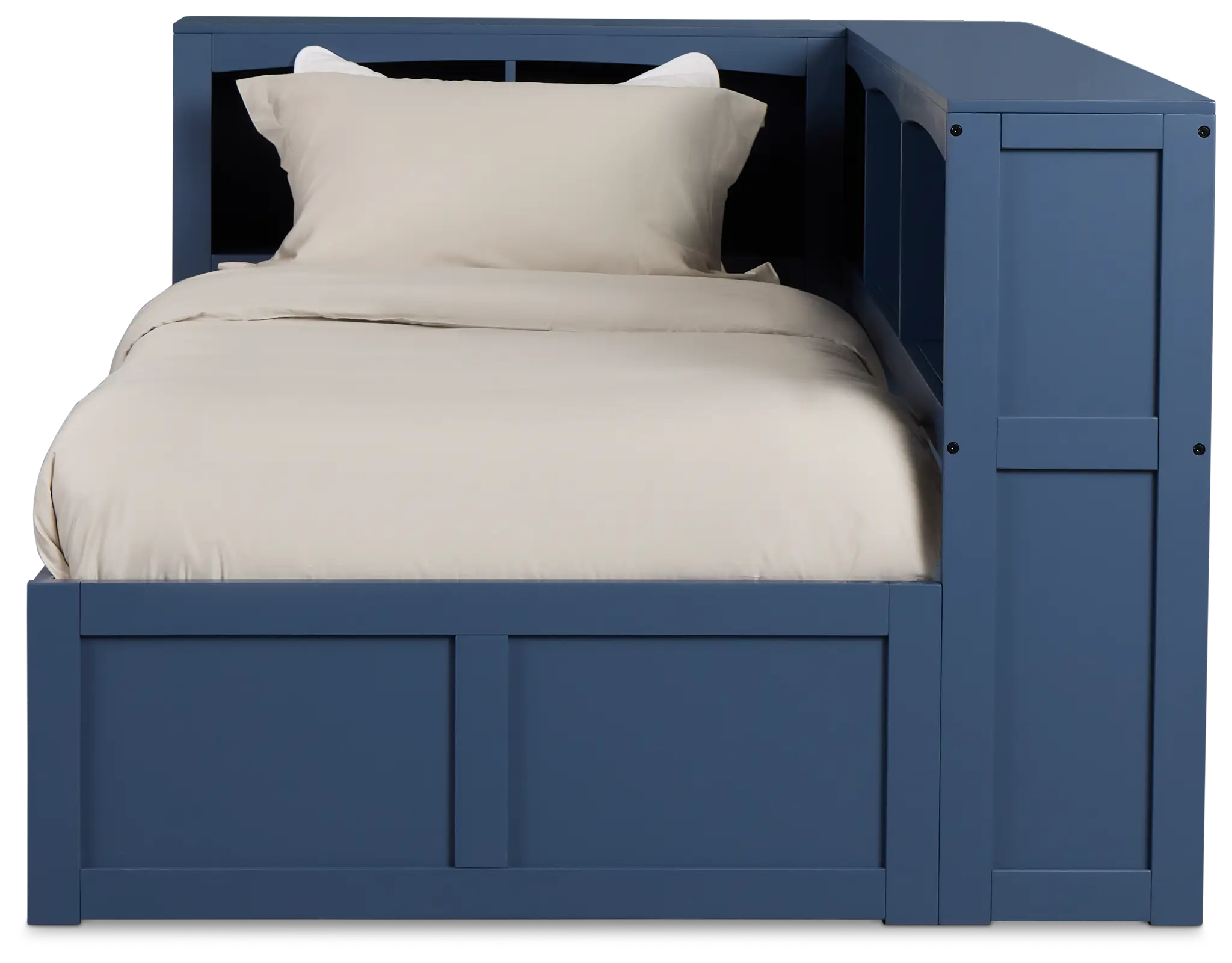 Charleston Dark Blue Corner Bookcase Bed Charleston Dark Blue Corner Bookcase Bed