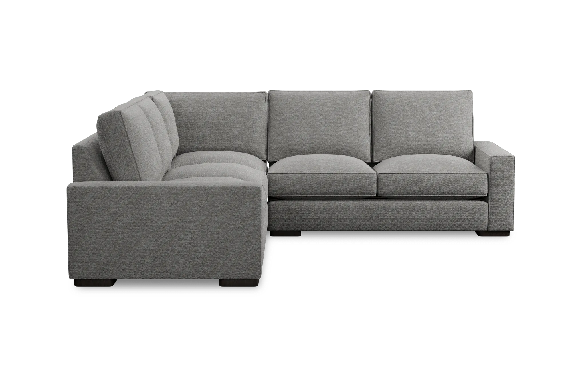 Edgewater Victory Gray Small Two-arm Sectional