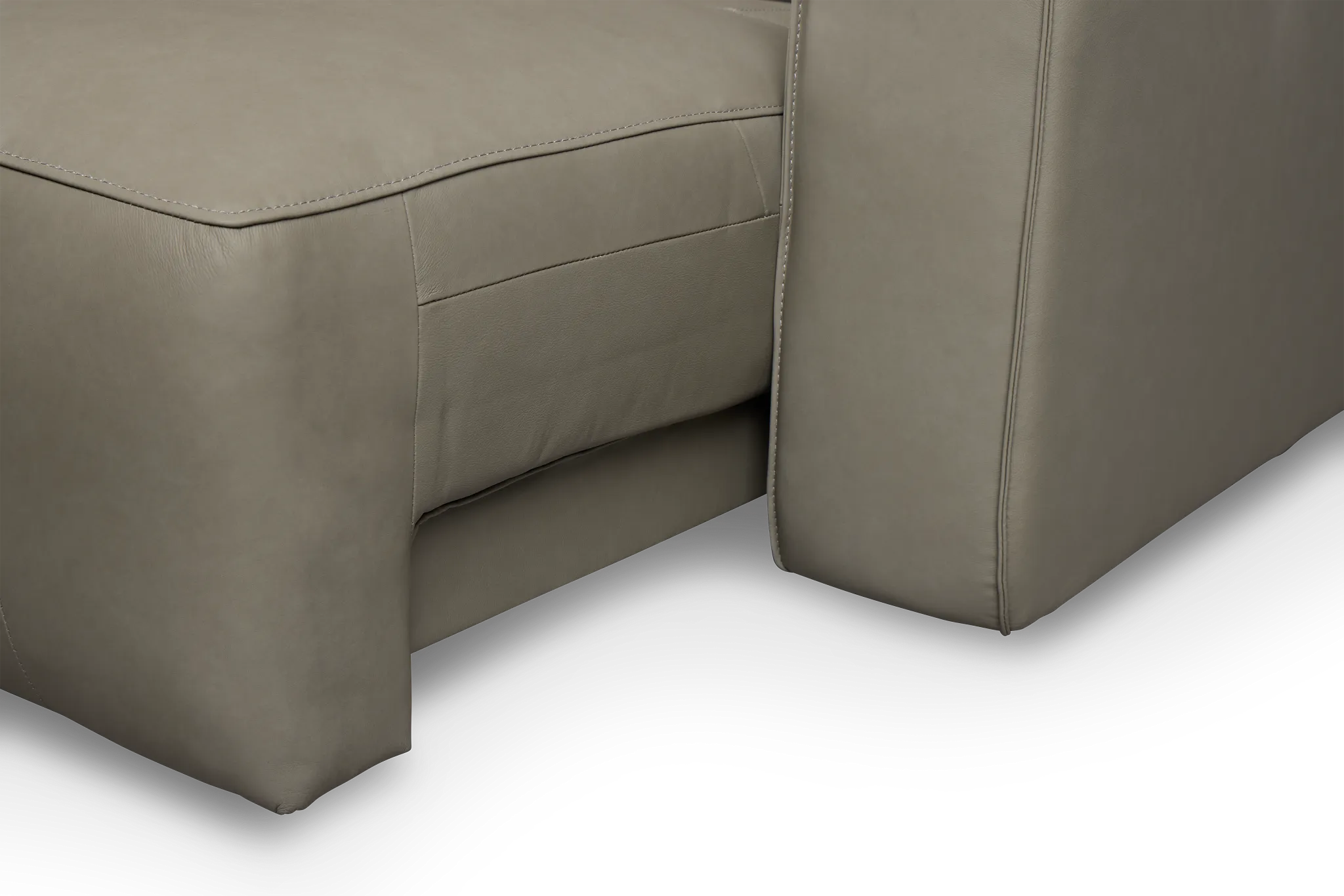 Rudy Gray Lthr/vinyl Power Reclining Chaise