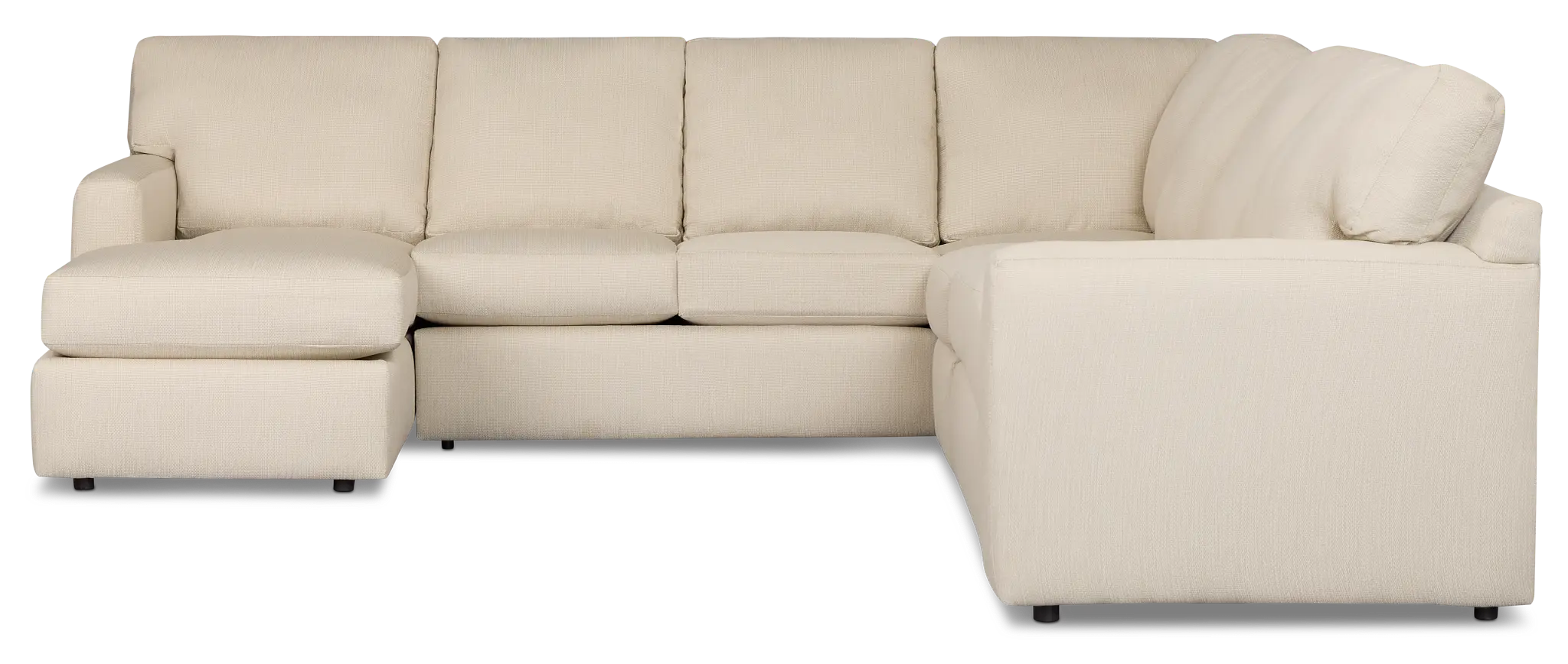 Rhodes Beige Fabric Large Left Chaise Sectional Rhodes Beige Fabric Large Left Chaise Sectional