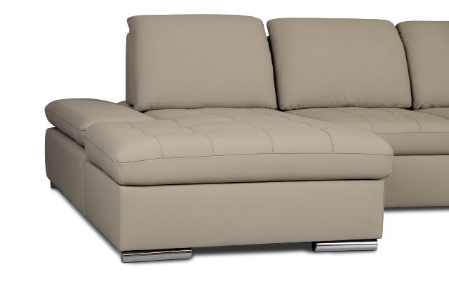 Eden Gray Micro Left Chaise Sleeper Sectional
