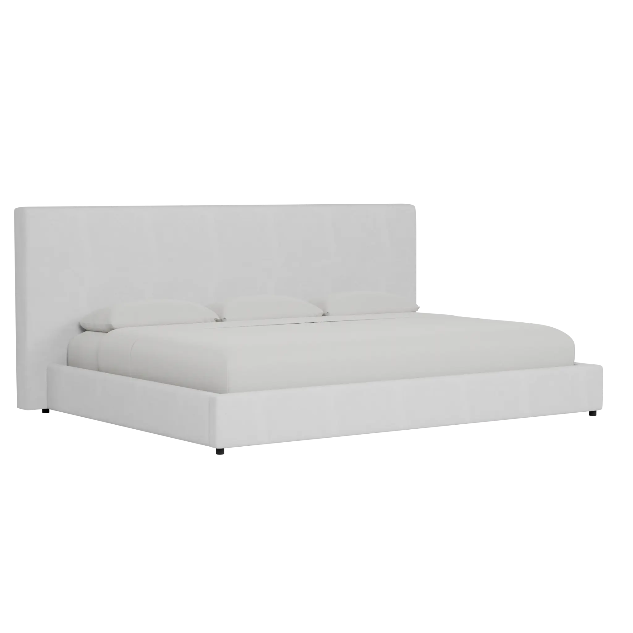 Grayton Peyton White 54" Upholstered Platform Bed Grayton Peyton White 54" Upholstered Platform Bed
